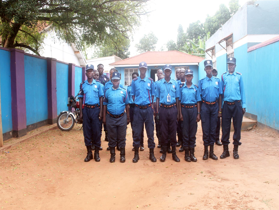 Bluefox guards in disciplined formation